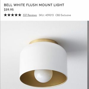 CB2 Bell Flush Mount